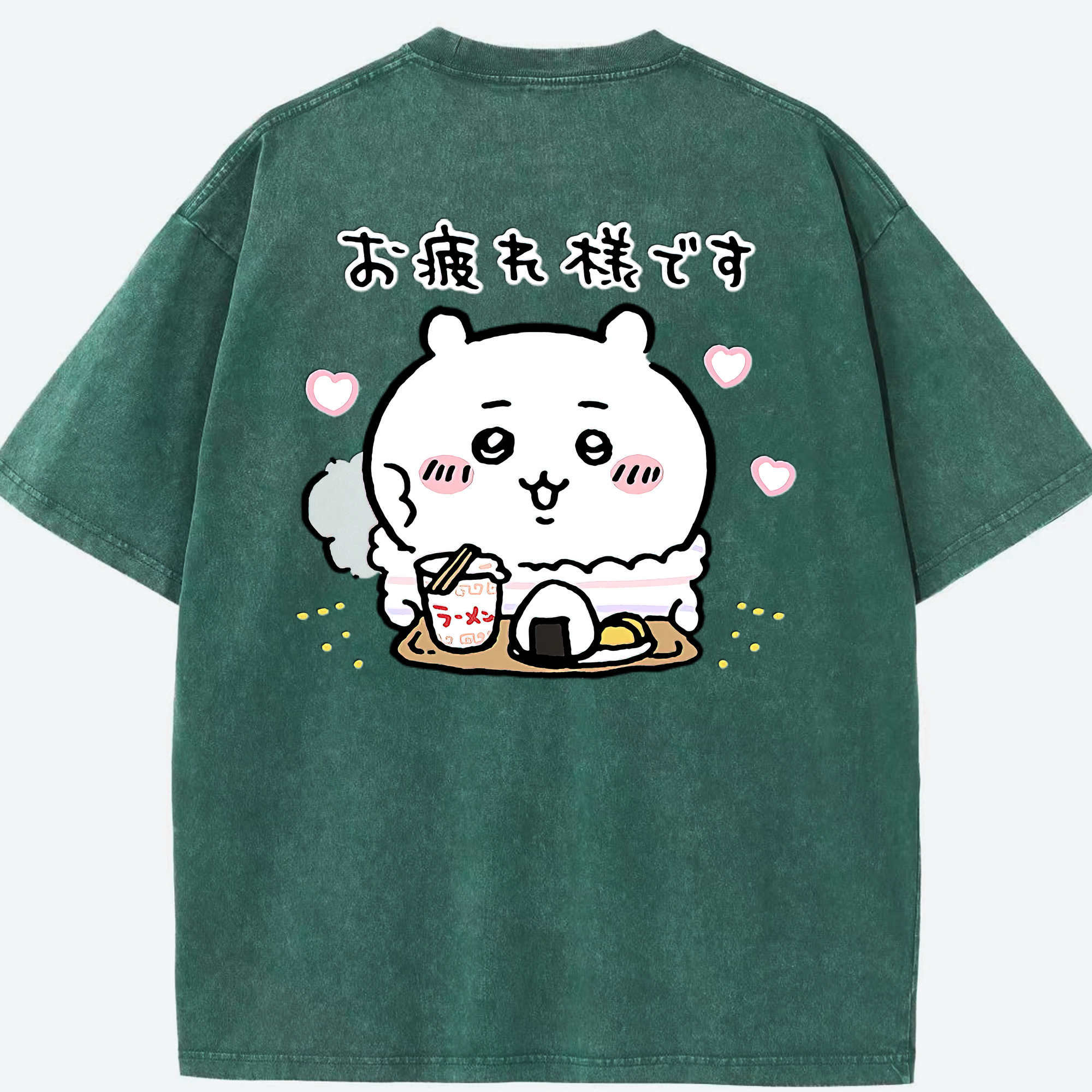 （画像用） ちいかわ ちいかわ Chii-kawa chiikawa 綿100% ヴィンテージ風 半袖Tシャツ（背面プリント）